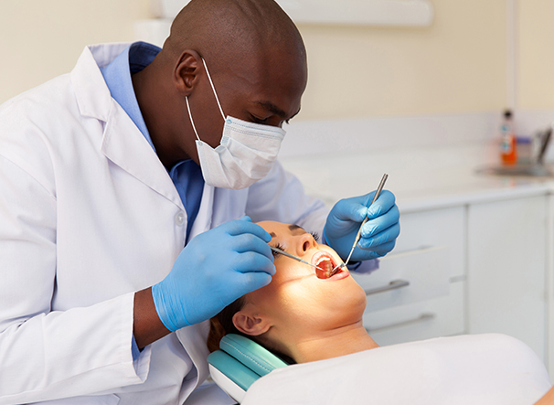 dentist with patient